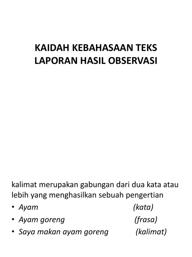 Kaidah kebahasaan teks lho