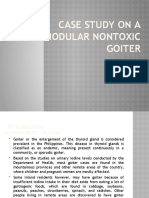 CASE STUDY On A Nodular Nontoxic Goiter