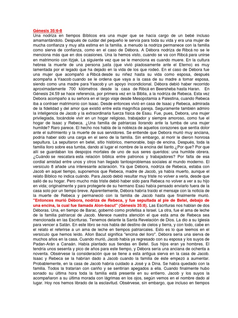 Génesis 35 | PDF | Jacob | Religión y creencia