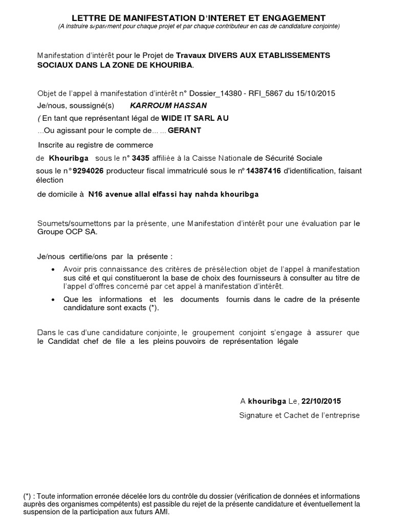 lettre d acceptation de proposition pdf