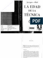 Ellul, J-La Edad de La Técnica PDF