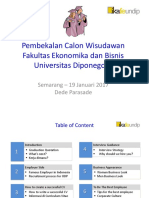 Pembekalan Calon Wisudawan Fakultas Ekonomika Dan Bisnis Universitas Diponegoro