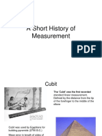 History of Measurements