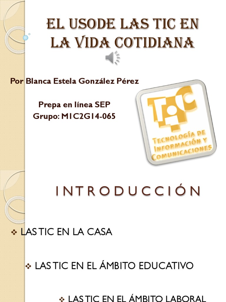 El Uso de Las Tic en La Vida Cotidiana | PDF | Tecnología de ...