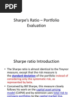 04. Sharpe’s Ratio – Portfolio Evaluation