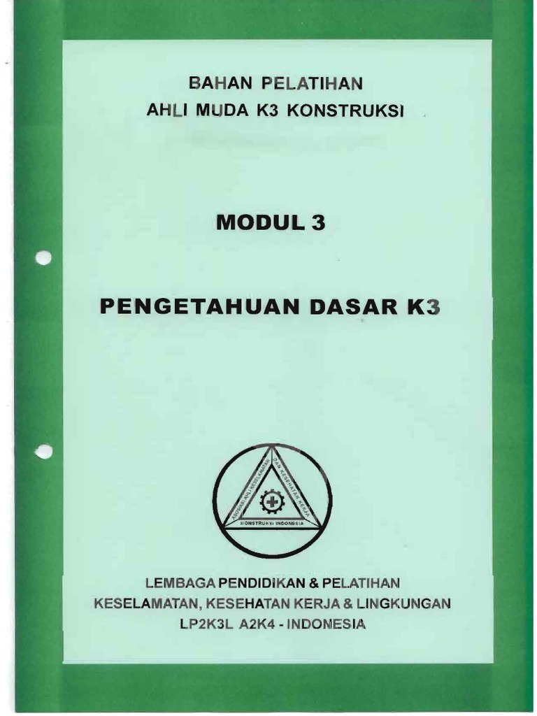 Modul 03 - Pengetahuan Dasar K3 PDF | PDF