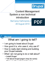 Drupal – Content Management System a non technical introduction - Bcktm10