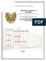 Universidad Nacional de Ingenieria: Laboratorio de Circuitos Electricos