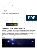 Calendario Lunar 2016 (Indonesia) 2016