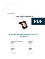 IELTS Common Mistakes