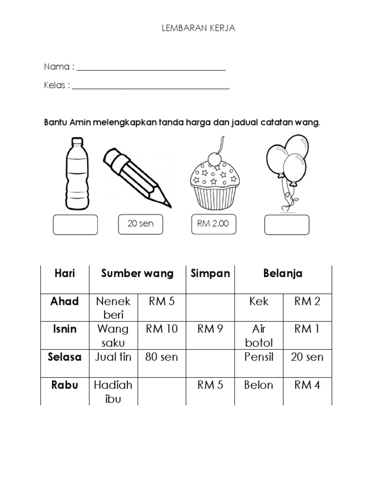 Ulangkaji Matematik Tahun 1