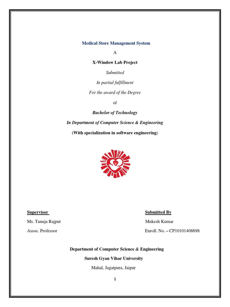 Medical Store Management System Project | PDF | Html | Software Testing