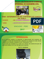 Determinacion de Contenido de Humedad Del Suelo