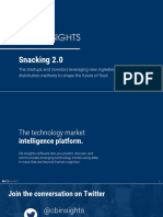 Snacking Startups 2.0 - CB Insights 2017