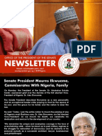 Office of The Senate President Newsletter. Week of Monday, November 20th To To Friday, November 24th