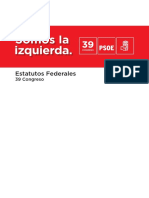 Estatutos Federales 39 Congreso Federal PSOE 2017