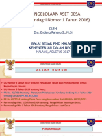 Permendagri 1 TH 2016 TTG Pengelolaan Aset Desa