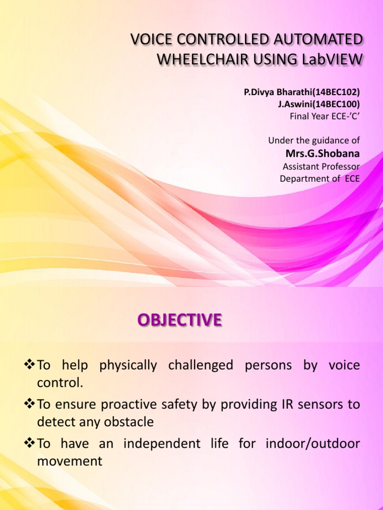 Voice Controlled Automated Wheelchair Using Labview Mrs.G.Shobana PDF