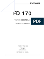 Manual de serviço do trator de esteiras FD 170
