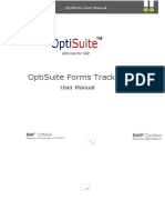 OptiSuite Forms Tracking - User Manual 710 - 740 v1