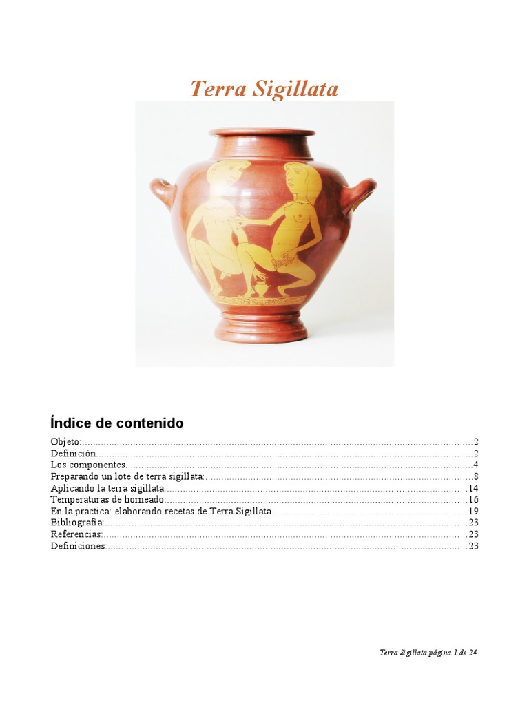 Guía Práctica de Terra Sigillata | PDF | Arcilla | Carbón