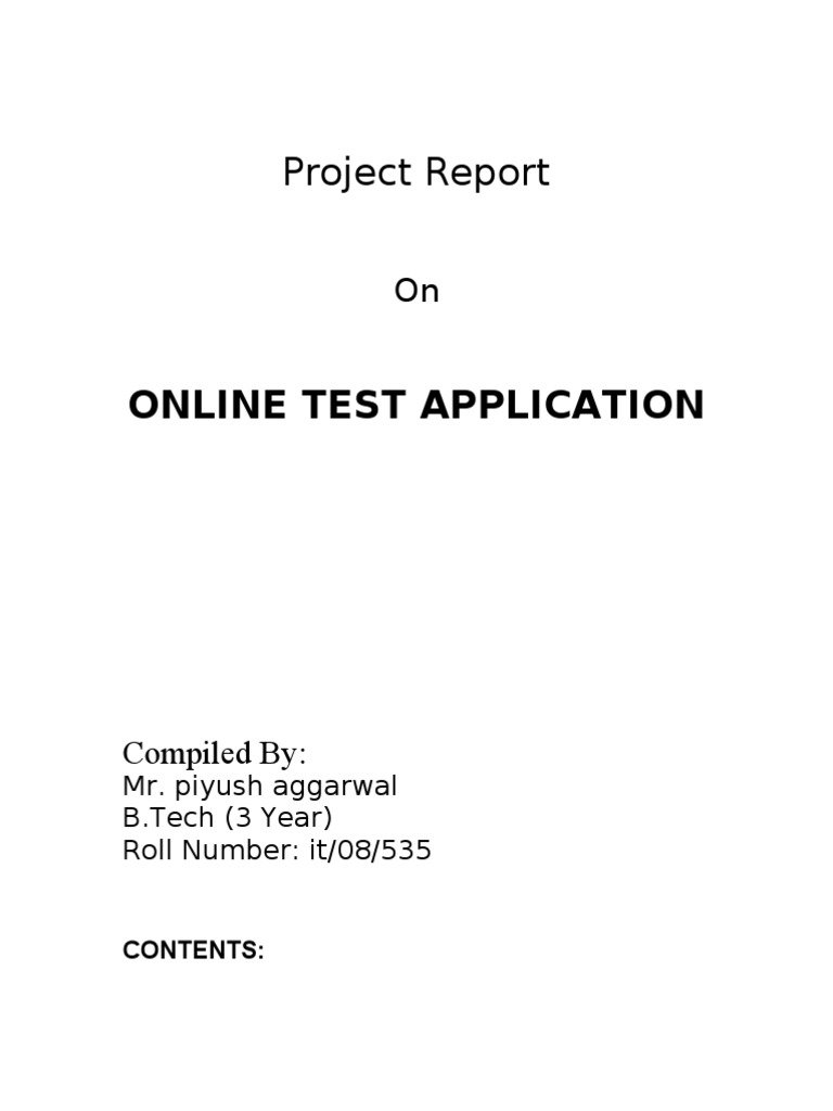 Java-Based Online Test Application | PDF | Java Virtual Machine | Java ...