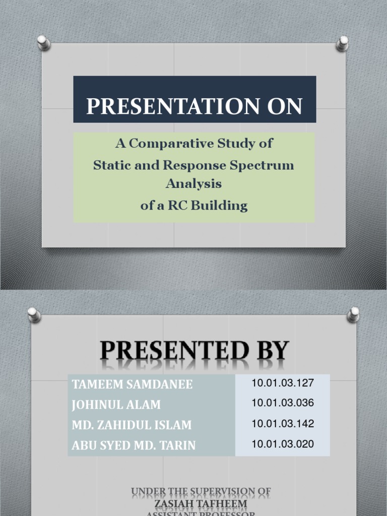 Static vs. Dynamic Analysis of RC Buildings | PDF | Strength Of ...