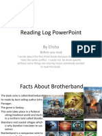 Elisha - Reading Log PowerPoint