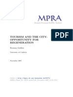 Tourism and City and Oportunity Regeneration