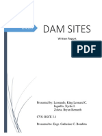 Dam Sites Written Report