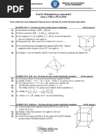 Mate - Info.ro.3964 Teza Cu Subiect Unic - Semestrul I - Clasa A Viii-A