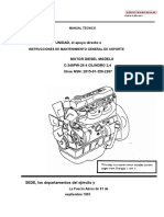 Manual Motor Diesel ISUZU C240 PW-28 en Español