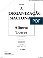 TORRES, Alberto - A Organização Nacional