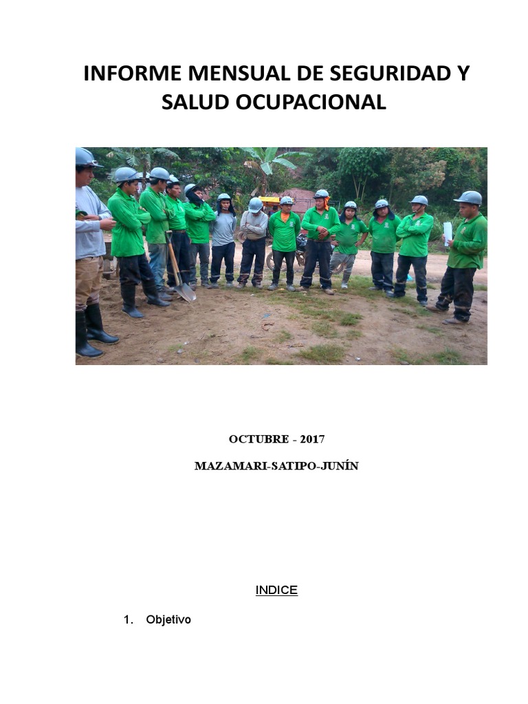 Informe Mensual de Seguridad Octubre 2017 | PDF | La seguridad ...