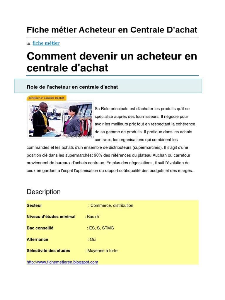 Exemple de CV acheteur d'espaces publicitaires