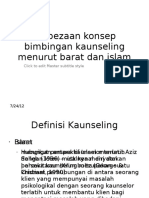 Perbezaan Konsep Bimbingan Kaunseling Menurut Barat Dan Islam