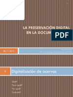 Felix Didier La Preservacion Digital en La Documentacin Sonora