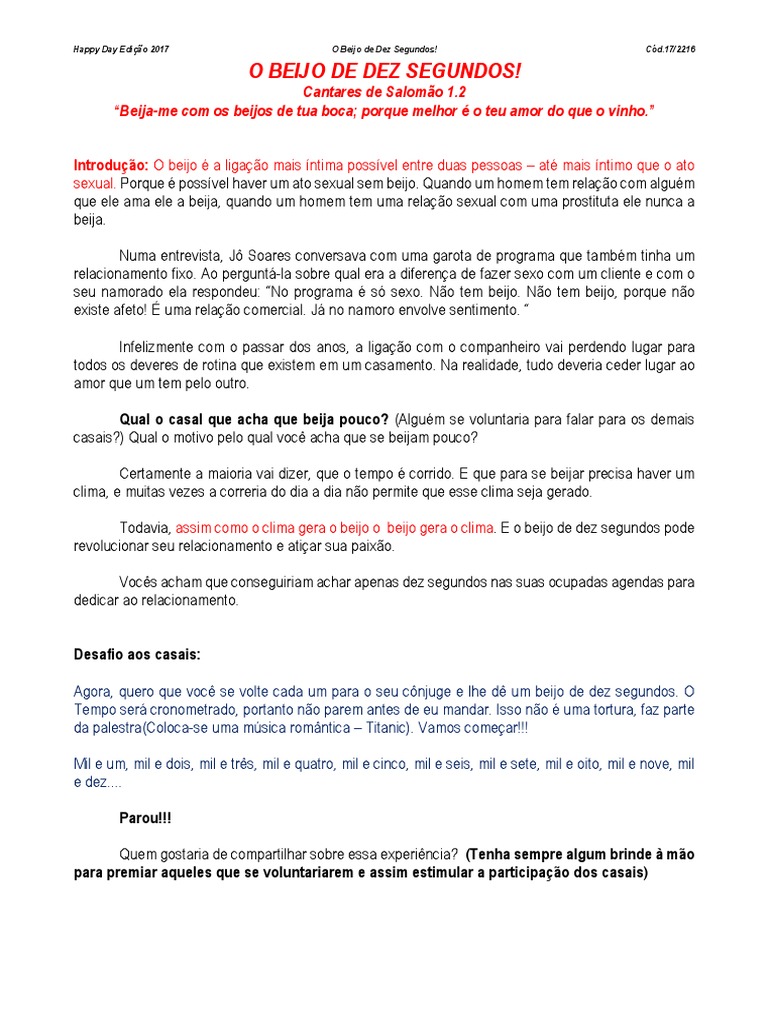 O Beijo de Dez Segundos | PDF | Beijo | Relação sexual, image size:768x1024