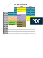 Horario de Clases 2016 Primer Semestre