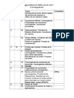 Calculo I: Cronograma Abril-Julio 2017