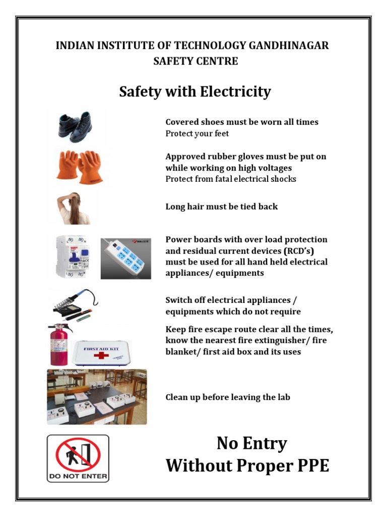Safety With Electricity | PDF