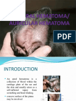 Lecture 7 Aural Hematoma