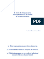 Juicio de Amparo Como Medio Jurisdiccional de Control de Constitucionalidad PDF