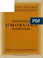 Antologia Umorului Romînesc. Volumul 2 Creanga PDF