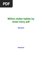 Million Dollar Habits by Brian Tracy PDF