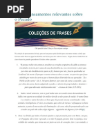 Cinco Pensamentos Relevantes Sobre o Pecado