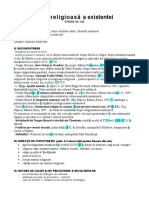 Dimensiunea Religioasa A Existentei Plan-2 (Clasa aXI-a, Indicatii Bibliografice)