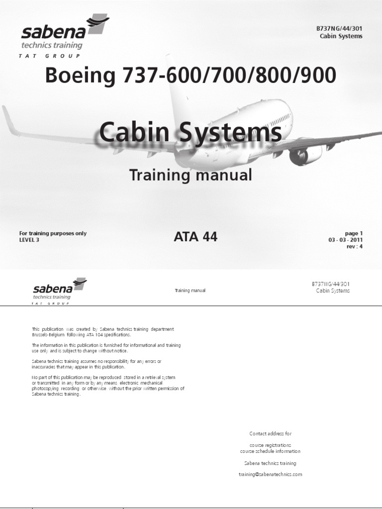 Boeing 737-800 Cabin Systems Manual | PDF | Digital Audio | Video