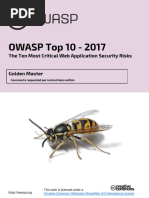 OWASP Top 10 - 2017: The Ten Most Critical Web Application Security Risks