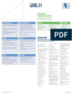 Communicative Objectives: Grammar and Vocabulary Objectives